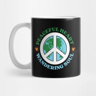 Peaceful heart, wandering soul Mug